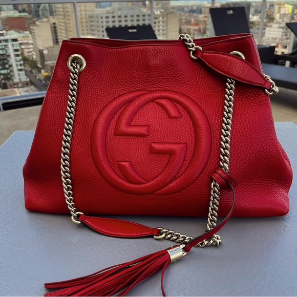 Gucci Handbags - SOLD Authentic Gucci Soho interlocking leather bag